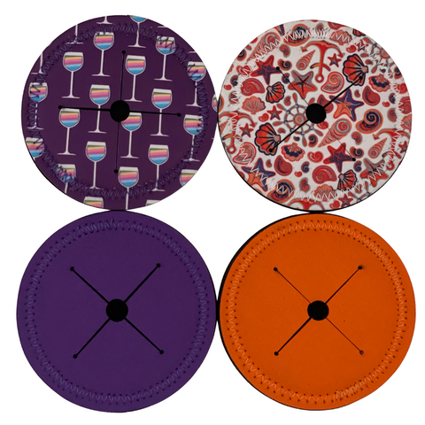 *4 Pack- Nautical and Wineglass