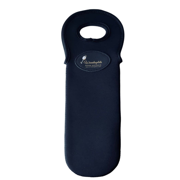 * Wine Bottle Bag- Single- Black