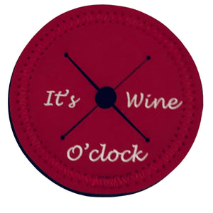 *It's Wine O'Clock- On a Magenta Winedroplet