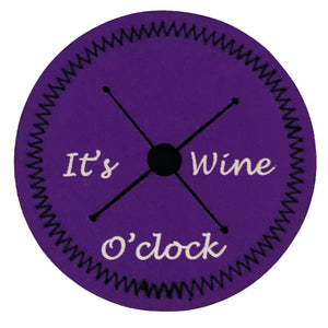 *It's Wine O'Clock- On a Purple Winedroplet