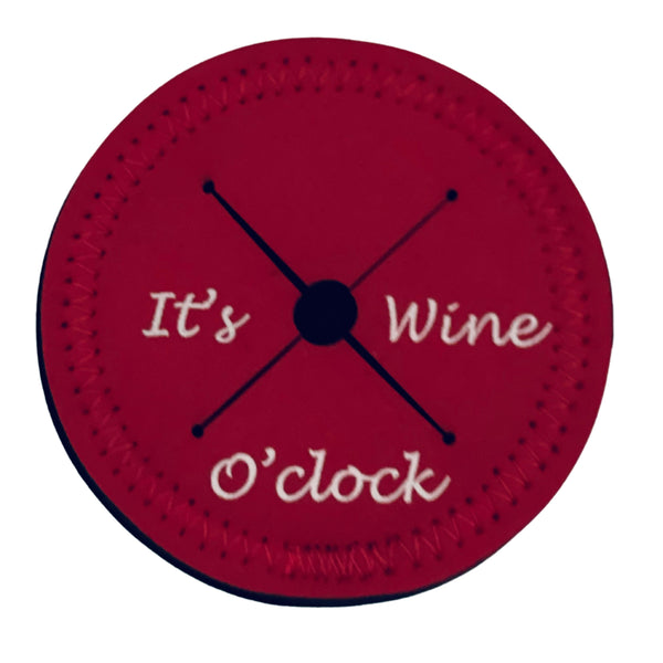 *It's Wine O'Clock- On a Magenta Winedroplet
