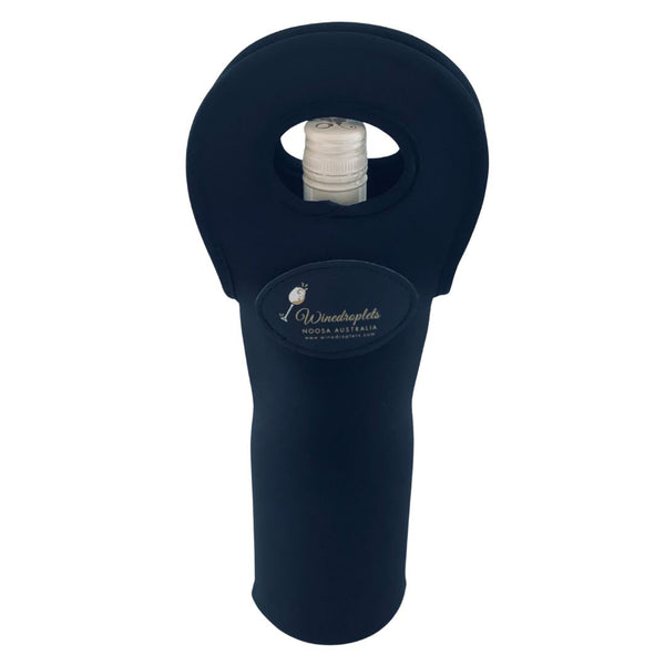 * Wine Bottle Bag- Single- Black