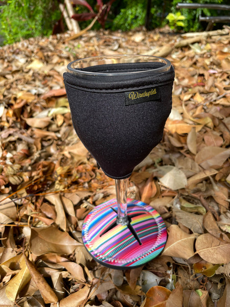 * Wine Bottle Bag, Coasters, Wine Glass Holder Set- Mexican