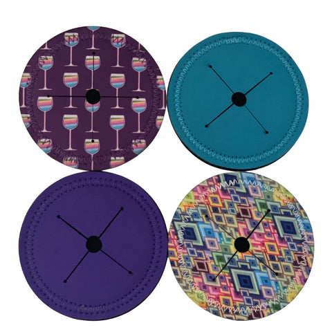 *4 Pack- Wine Glass and Mixed Designs