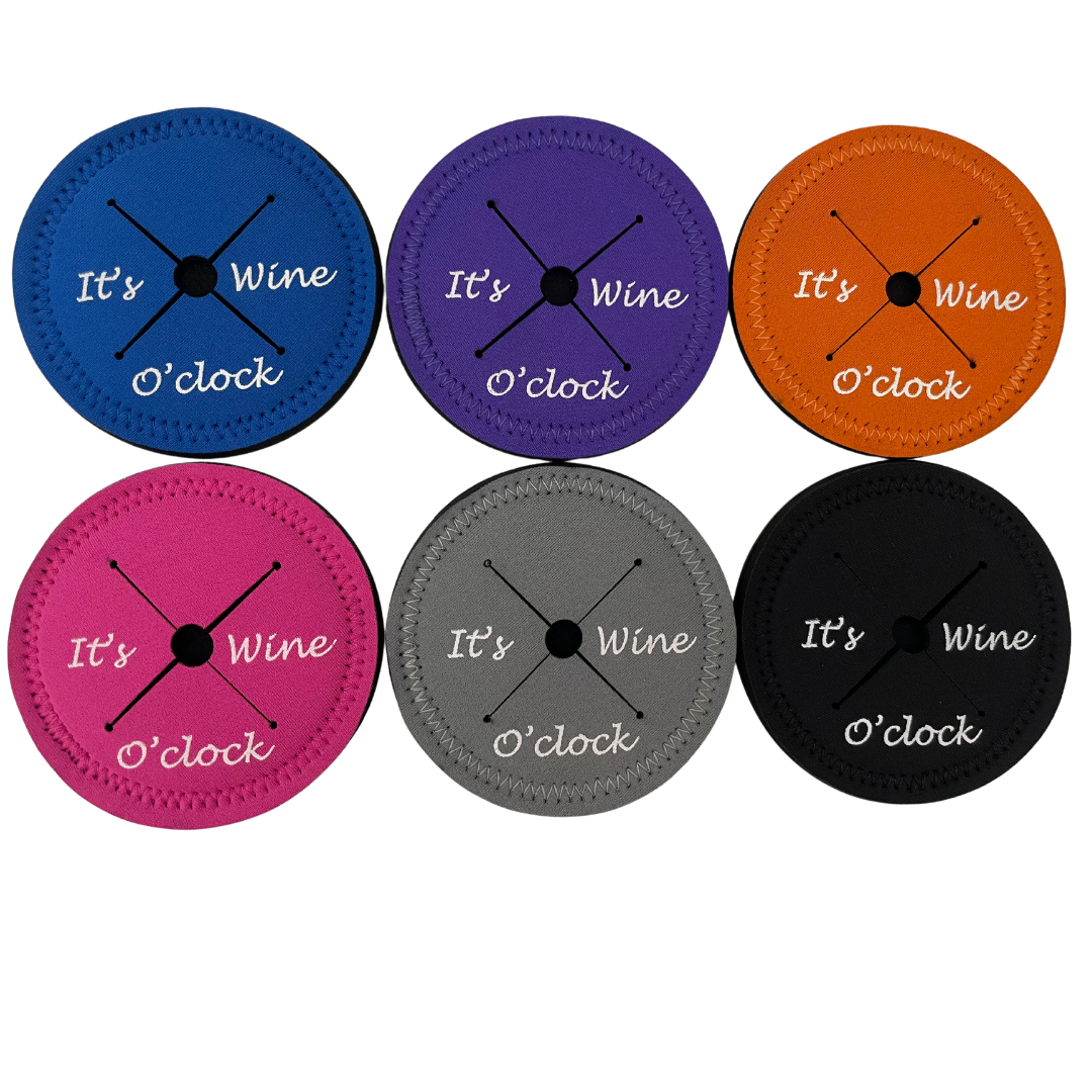 *6 Pack- 6x Personalised -It's Wine O'Clock Coasters
