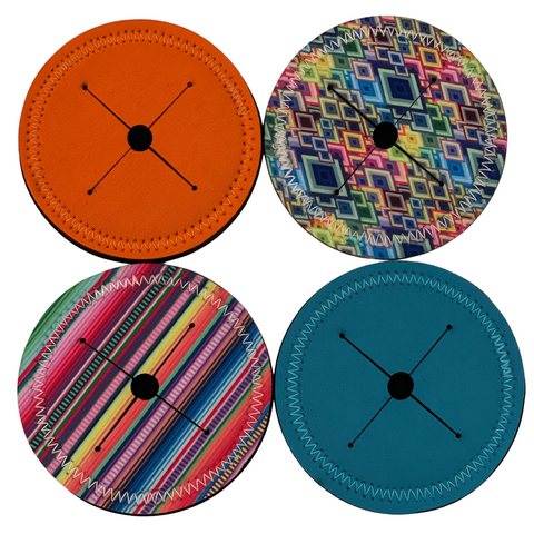 *4 Pack- Bright Pattern and Plain Designs